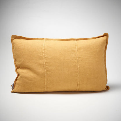 Eadie Lifestyle Luca Linen cushion in turmeric