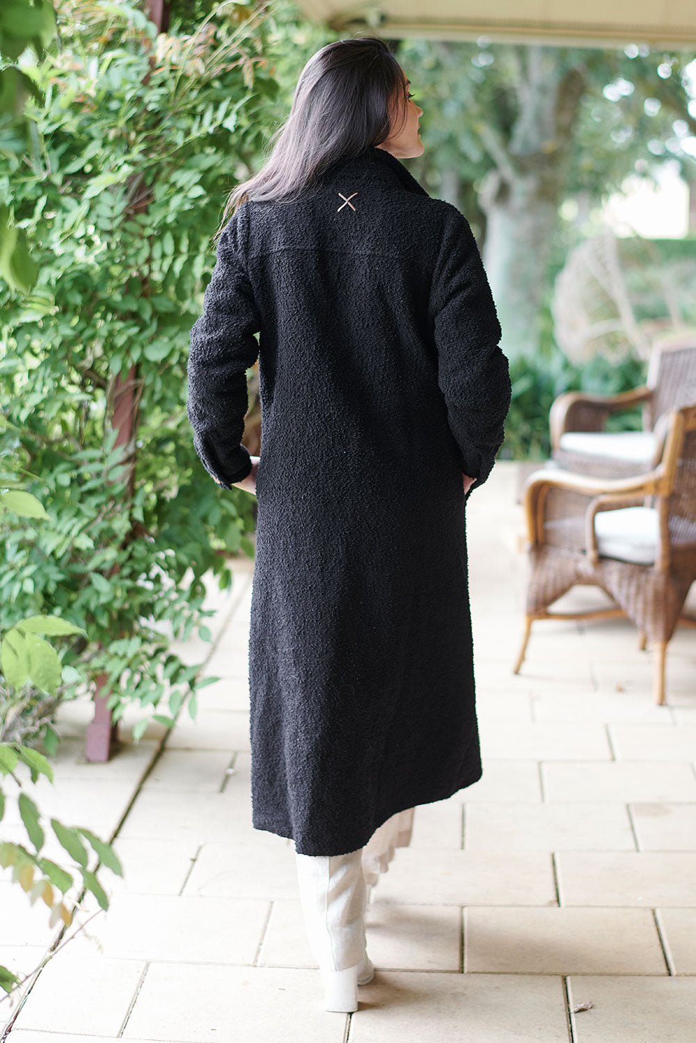 maestro boucle coat - black 
