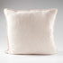 100% linen cushion in a pink and white faint stripe pattern which is reversible
