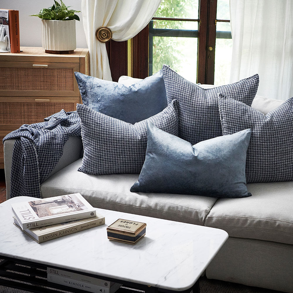 Ordonne Linen Cushion - Navy