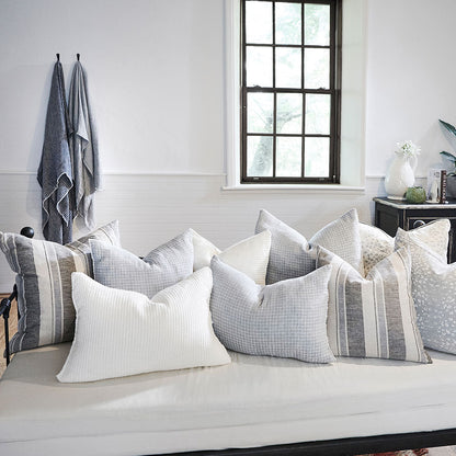 Ordonne Linen Cushion - Silver Grey