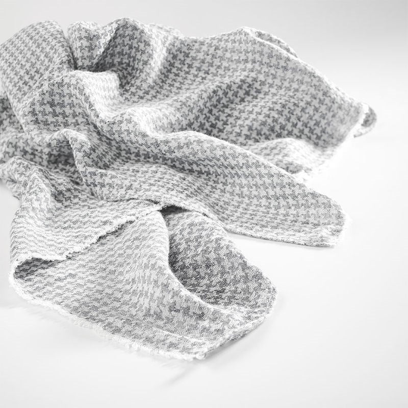 Ordonne Linen Throw - Silver Grey