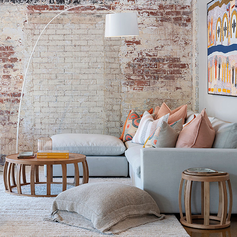 Oskar Linen Floor Cushion