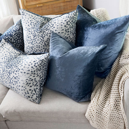 Precious Velvet Cushion - Sapphire