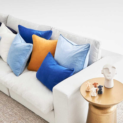 Lynette Velvet Cushion - Mustard