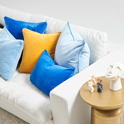 Lynette Velvet Cushion - Mustard