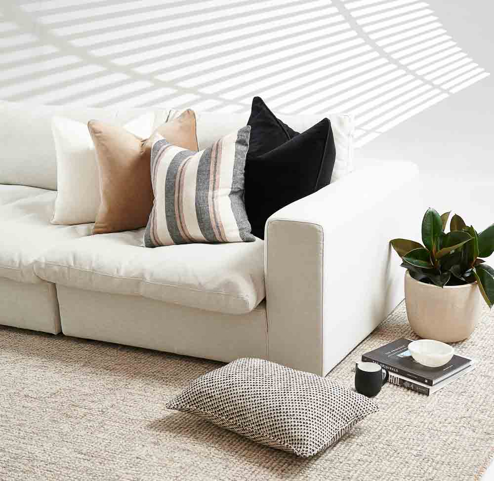 Lynette Velvet Cushion - Black