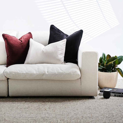 Lynette Velvet Cushion - Black