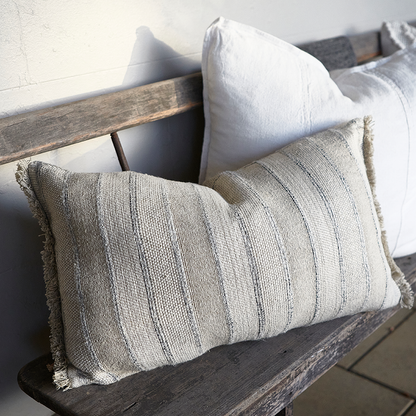 Tracks Linen Cushion