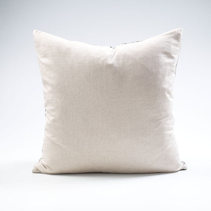 Vigare Linen Cushion - Black/Natural - 50x50cm