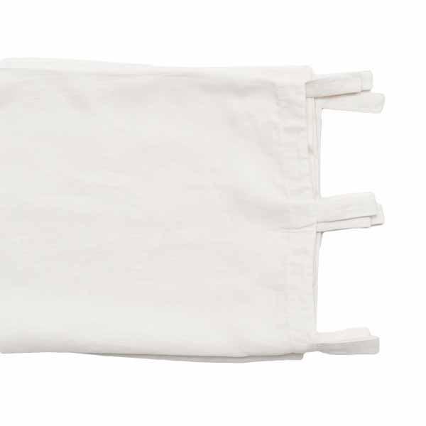 Beige Luca Linen Curtain - White White / Rectangle: 140x260cm