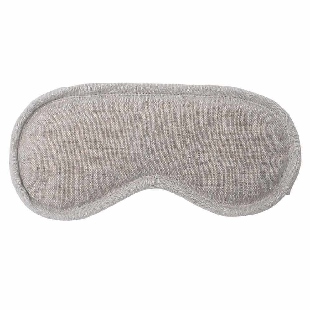 Dark Gray Luca (Linen) Eye Mask - Natural Natural