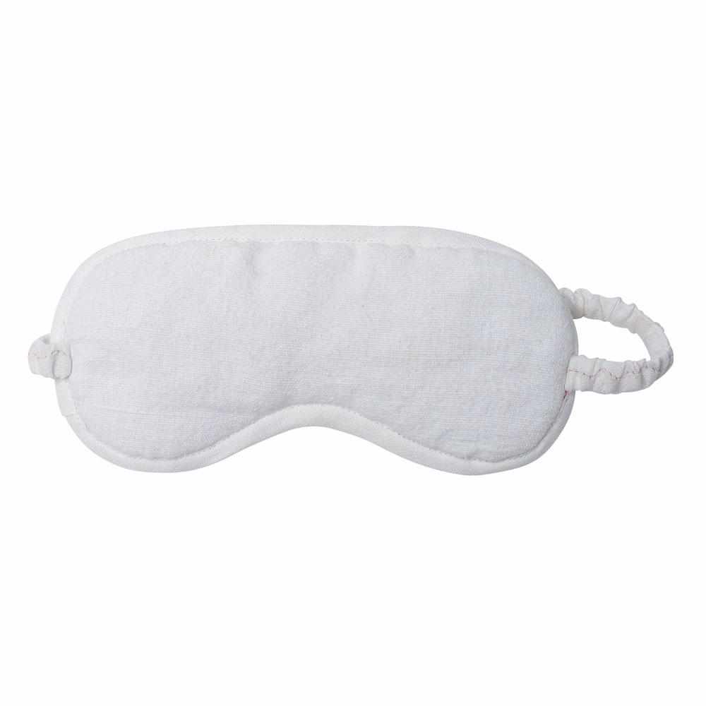 Light Gray Luca (Linen) Eye Mask - White White