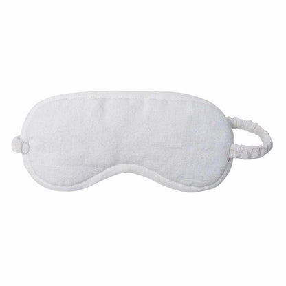 Light Gray Luca (Linen) Eye Mask - White White