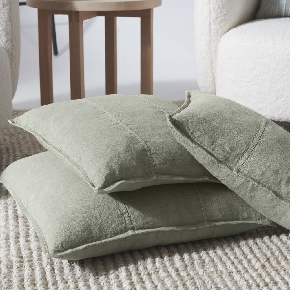 Luca Linen Cushion - Pistachio