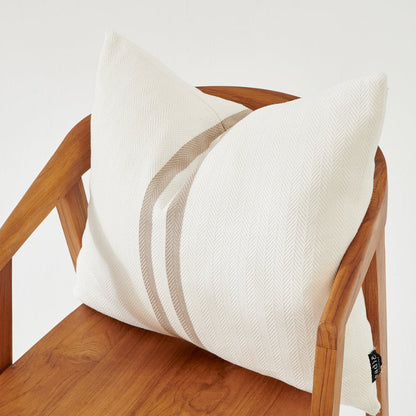 Simpatico Cushion - White/Natural