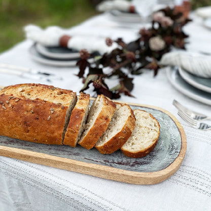 Long Mango Wood Trays - Set of 2
