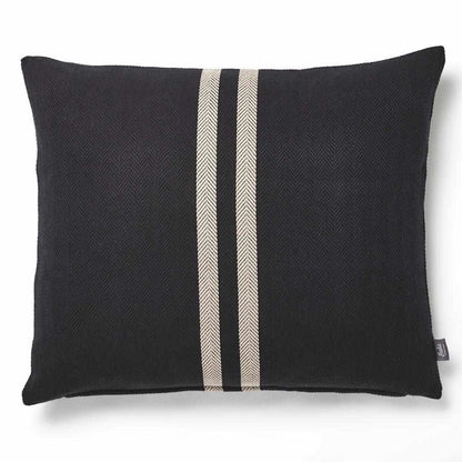 Dark Slate Gray Simpatico Cushion - Black/Natural Black/Natural / Rectangle: 50x60cm