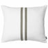 Slate Gray Simpatico Cushion - Khaki White/Khaki / Rectangle: 50x60cm